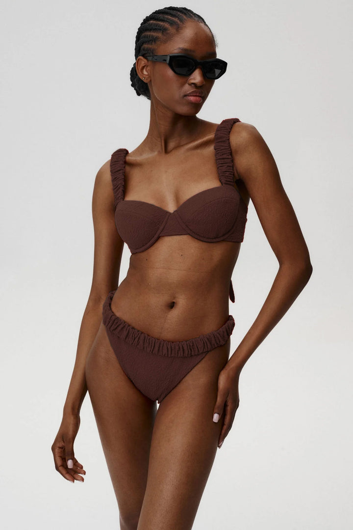 Capri Sun Bikini Top Brown - Undress Code EUR